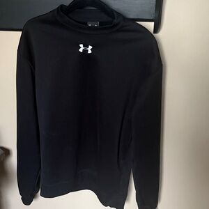 Under Armour Black Sweatshirt with White Logo